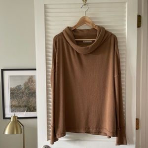 Free People Cowl Neck Tunic Sweater XS